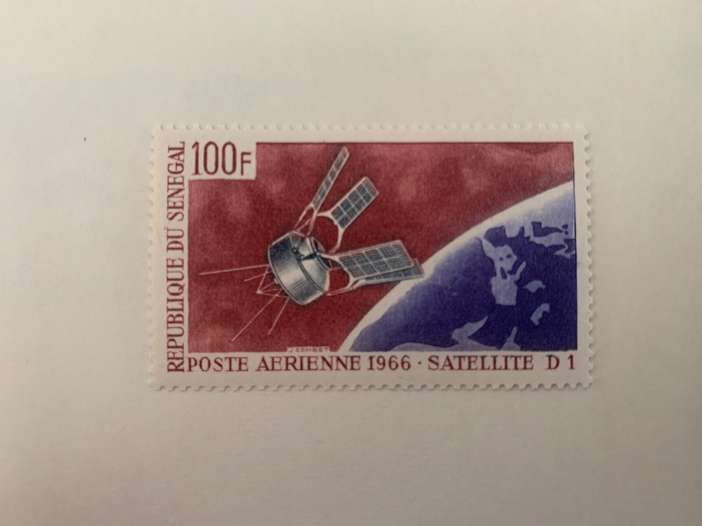 Senegal Stamps SC# C46 D-1 Satellite over Earth  MNH 1966