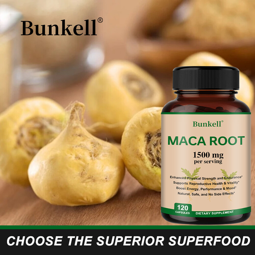 MACA ROOT 1500 MG POTENCY SUPPORT POWER ENERGY CAPSULES PERFORMANCE