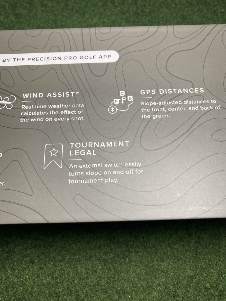 R1 Smart RangeFinder- PrecisionPro- Grey, Includes Charging Cord And Case + App