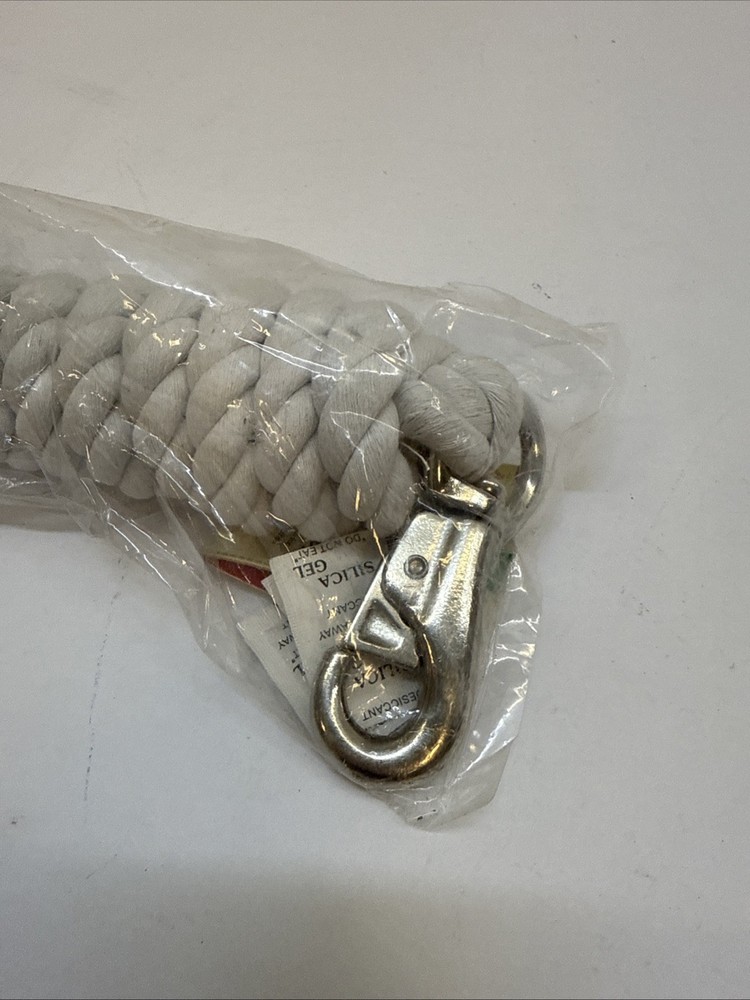 Weaver Cotton Lead Rope 10 ft White