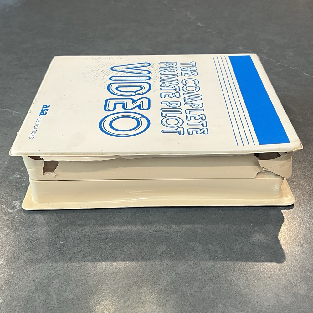 THE COMPLETE PRIVATE PILOT VIDEO 4 VHS Set ASA Aviation Instruction Tutorial