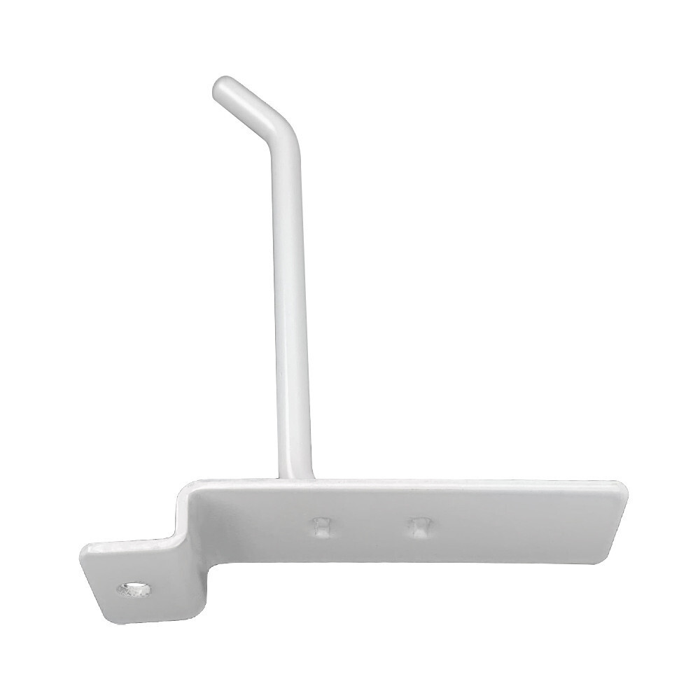 4" Slatwall Hook Panel Display Hooks, 1/4" Thickness Metal,Gloss White - PACK 12