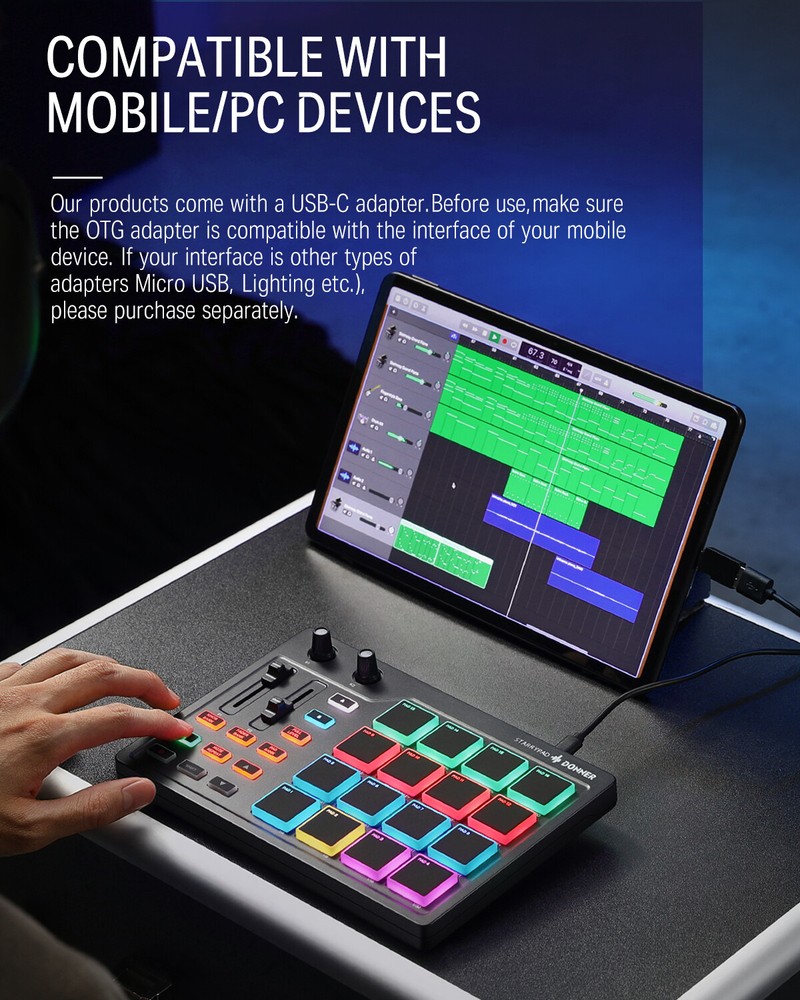 🎹 Donner DMK-25 Pro USB MIDI Keyboard Controller With Software & Online Course