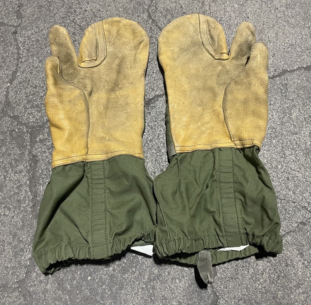 US MILITARY TRIGGER FINGER Gloves MITTEN SET SHELL+ WOOL INSERTS N/L MEDIUM GC