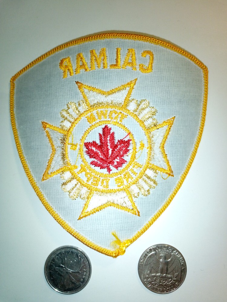Calmar Fire Department Patch Badge Crest