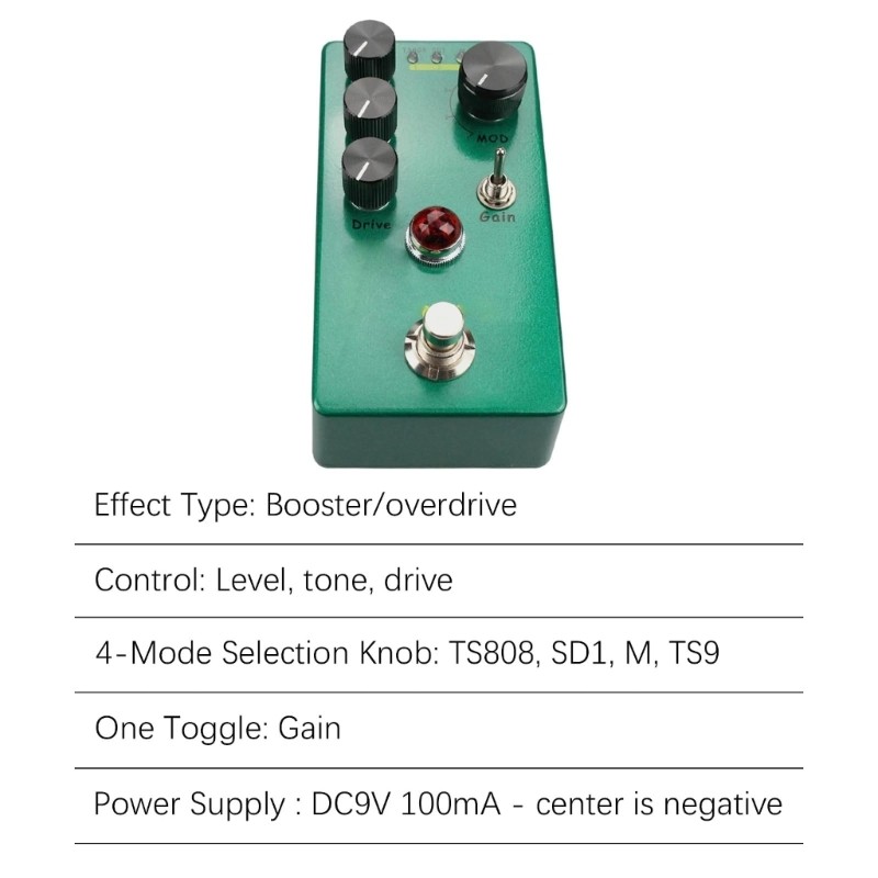 Guitar Effect 4 Selector Button for Guitar Level/Tone/Drive Controller Guitar