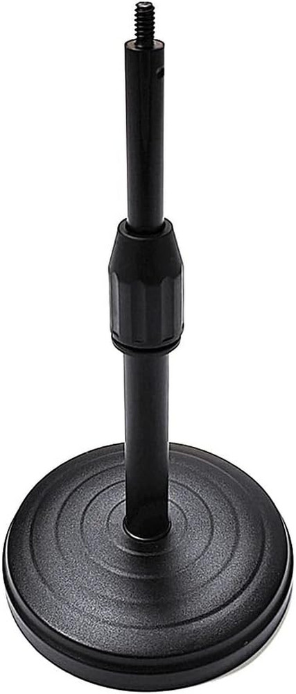 Thtrht Desktop Microphone Stand Replacement Weighted Metal Adjustable Table Mic