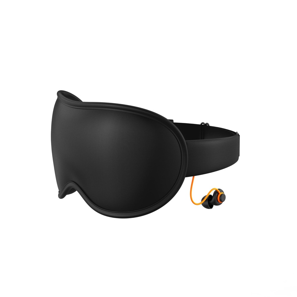 Light Blocking Sleep Mask with Adjustable Strap, 1 Count (Pack of 1), Black
