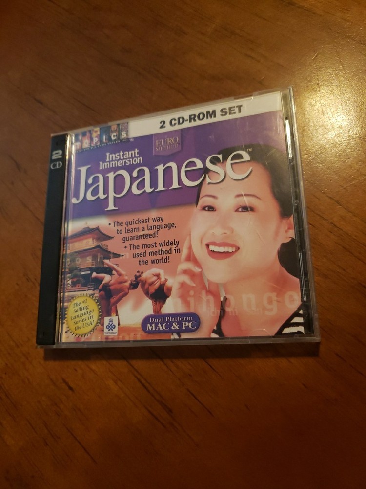 Instant Immersion Japanese 2 Disc CD ROM MAC & PC