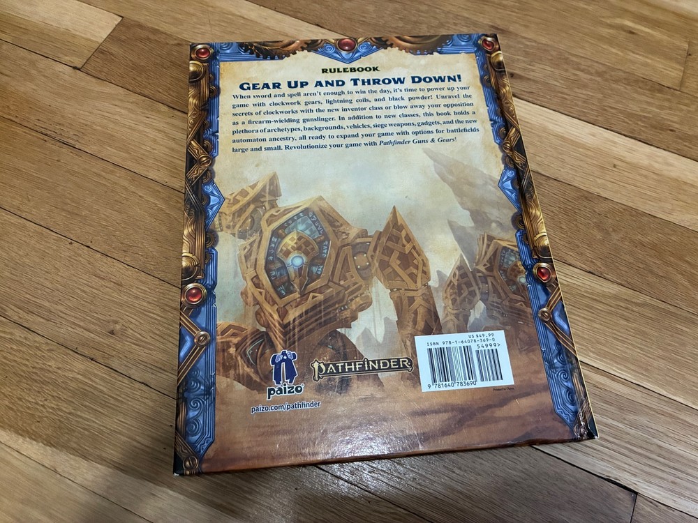 Pathfinder RPG 2e Guns & Gear HC 2nd Edition