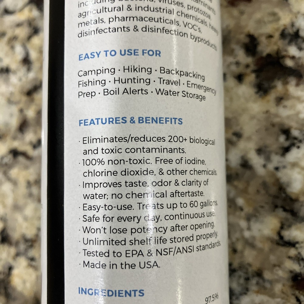 PURINIZE® WATER PURIFIER DROPS 8 OZ.