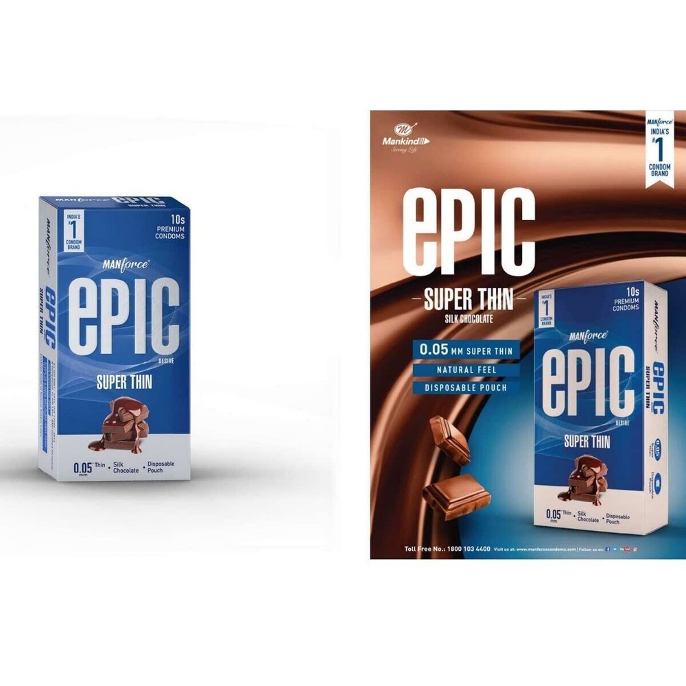 Manforce Epic Desire Super Thin Premium Condoms (10 Counts)