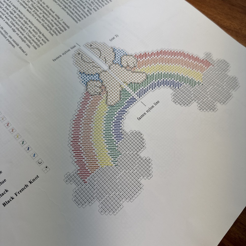 ZIGGY Rainbow Plastic Canvas Needlework Pattern Book Tom Wilson Retro 1982