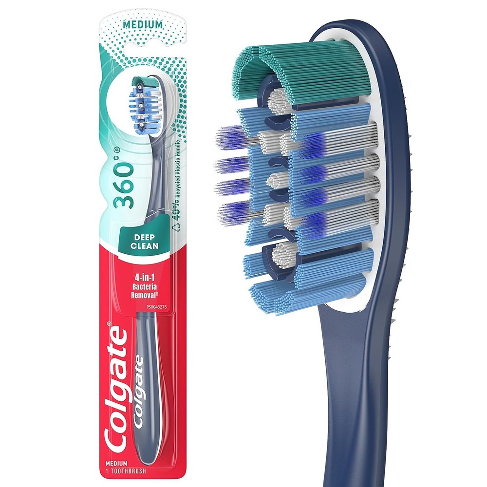 New Colgate 360 Full Head Toothbrush, Medium