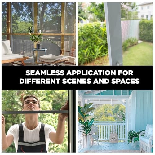DOCA Window Screen Mesh - Window Screen Replacement, 36 in x 100 ft Charcoal