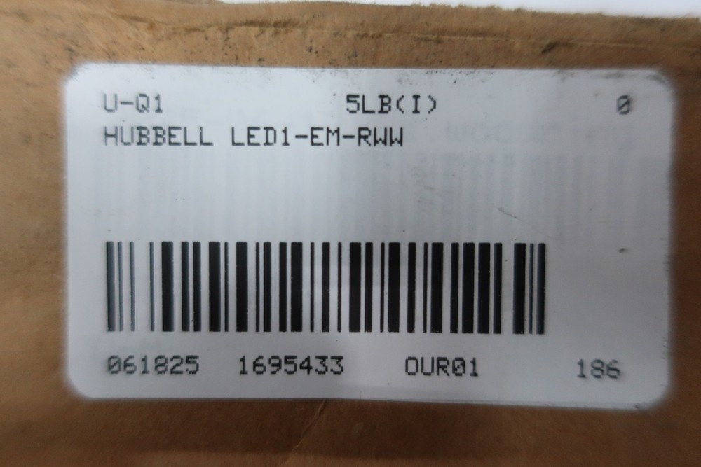 Hubbell LED1-EM-RWW Exit Sign
