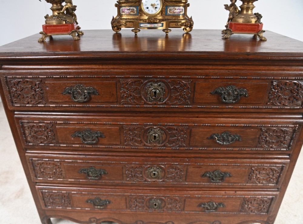 French Provincial Normandy Commode 1780 Oak Chest Drawers