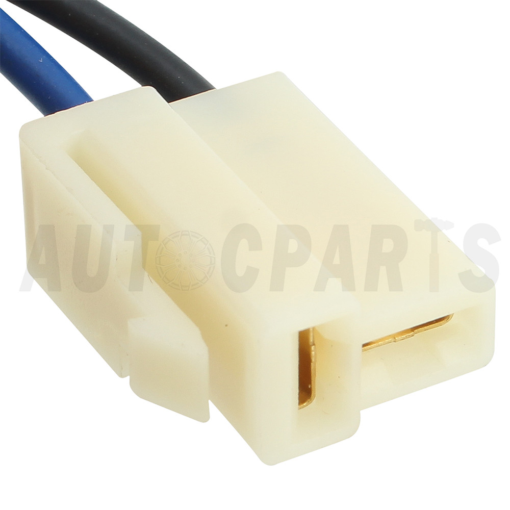 Universal Electric Cooling Fan 2 Terminal Pigtail Plug Wire Harness Connector