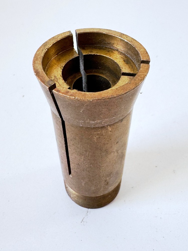 MSC Brass Emergency 5C Round Collet External Threads Only 1.255" Counter Bore
