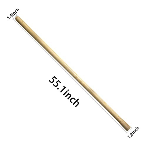 55-Inch Pure Solid Wood Replacement Handle for Garden Digging Spading Fork,