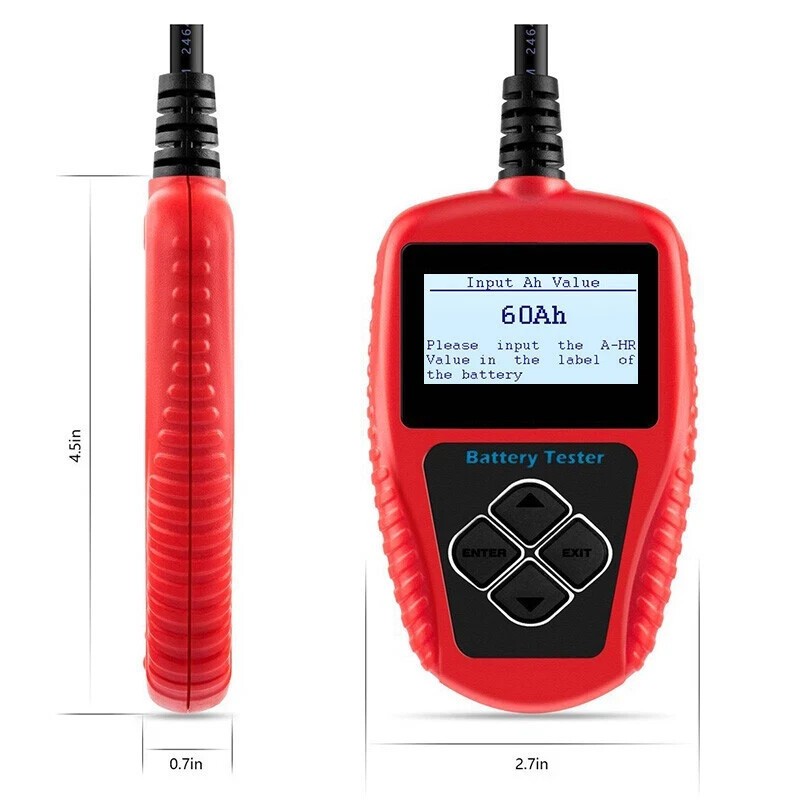 ANCEL BA101 100-2000 CCA Car Auto Load Battery Tester Tool Digital Analyzer 12V