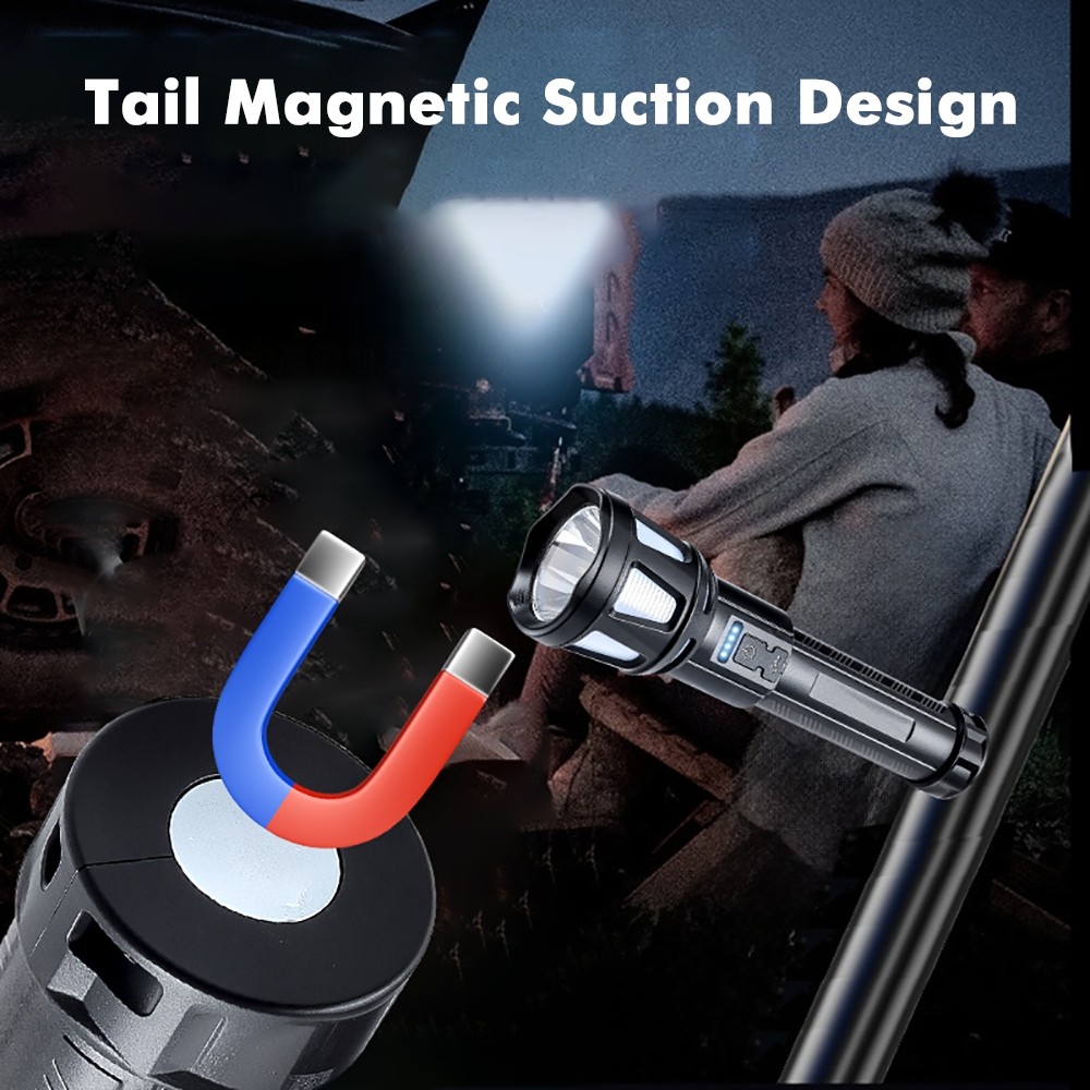 2Pack 99000000LM Super Bright LED Tactical Flashlight Rechargeable Flashlights