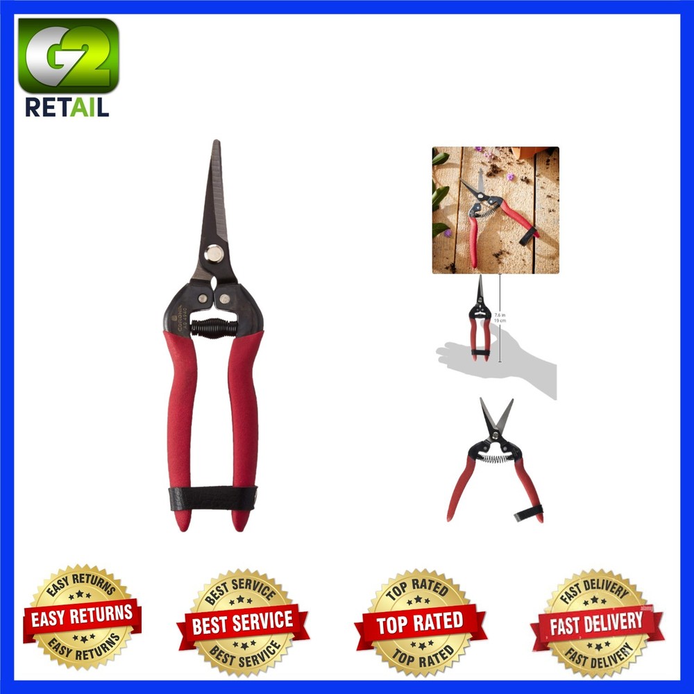 Lightweight Long Curved Snips for Efficient Grape Picking - 1-3/4 Inch Blades