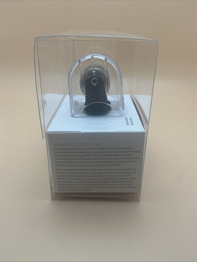 BEAUTYBIO GloPRO FACE MicroTip Attachment Head - Black & Silver