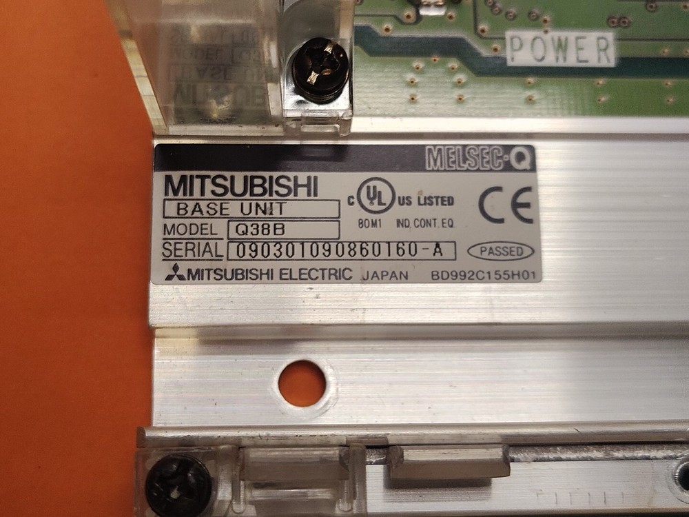 MITSUBISHI BASE UNIT MODEL Q38B MELSEC-Q BD992C155H01