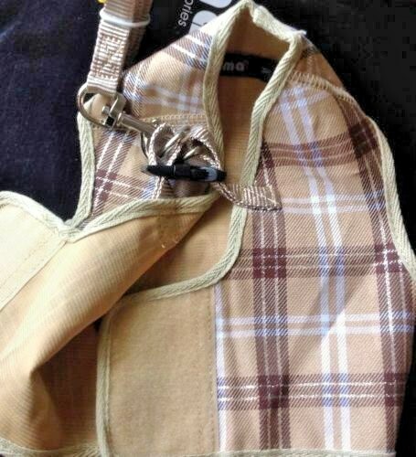 PLAID HARNESS & LEASH SET FOR DOGS & PETS