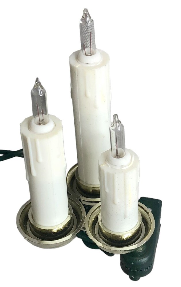 Vintage Kurt Adler Triple Candle String Light Set