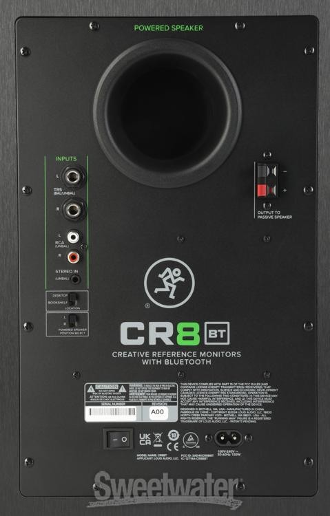 Mackie CR8BT 8-inch Powered Bluetooth Studio Monitors