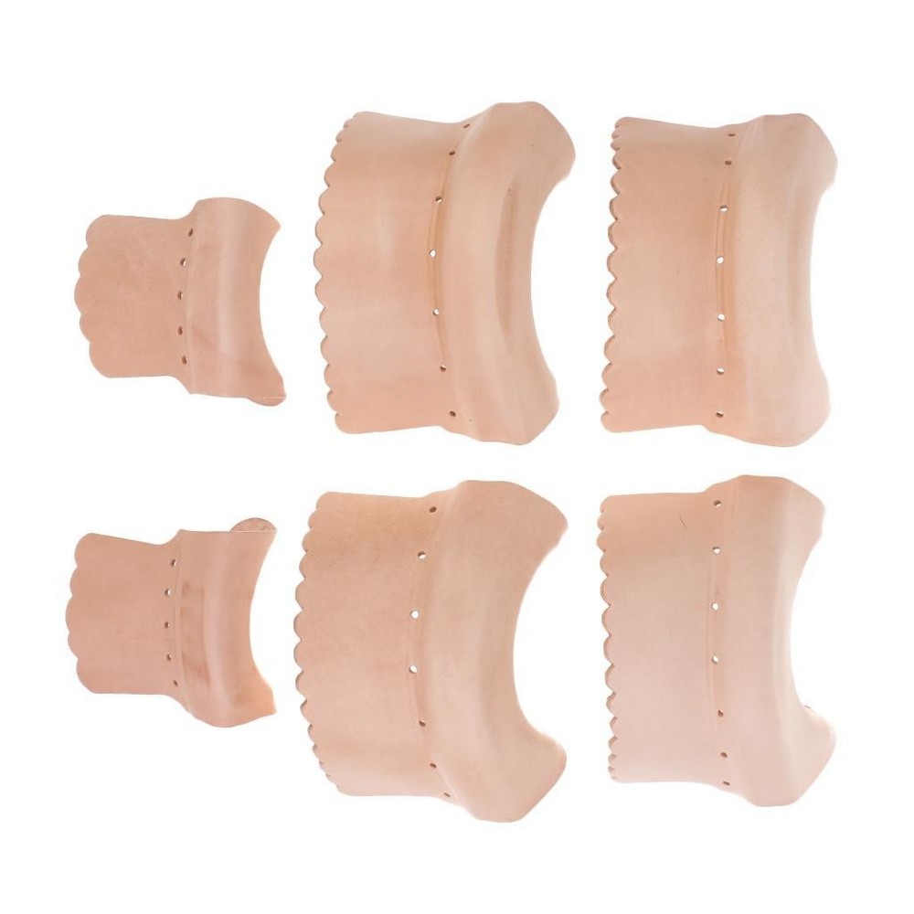 6 Pcs Leather Pool Snooker Billiards Table Pockets Leather