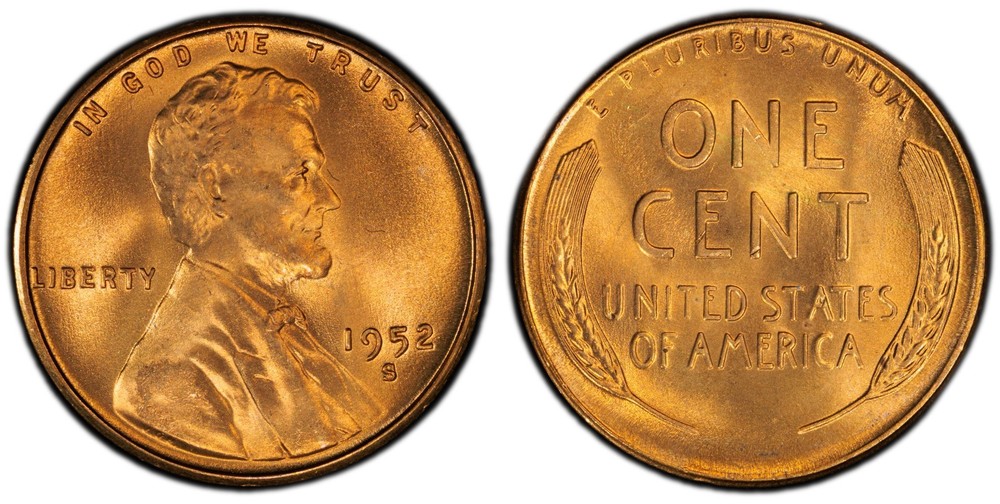 1952 S LINCOLN CENT *SUPER GEM* BU FRESH FROM ORIGINAL ROLL