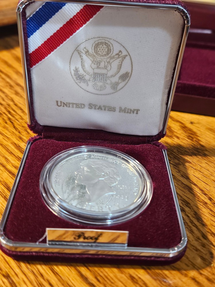 Thomas Jefferson 250th Anniversary Silver Dollar 1993