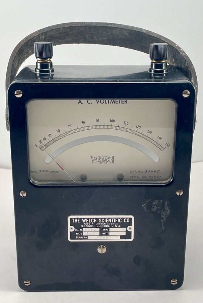 Welch A.C. Voltmeter 0-150 volts Model 3064D