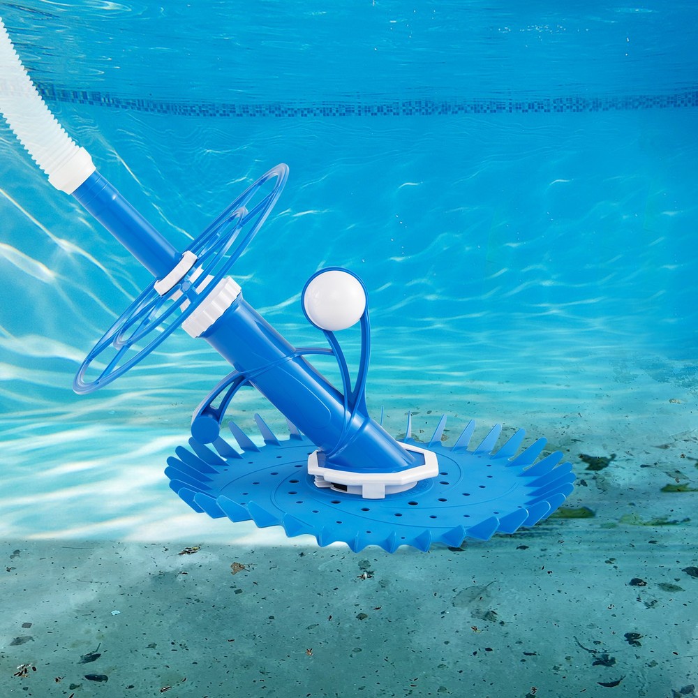 Upgraded Automatic Pool Cleaner Suction-side Pool Vacuum Sweeper w/ 36-Fin Disc