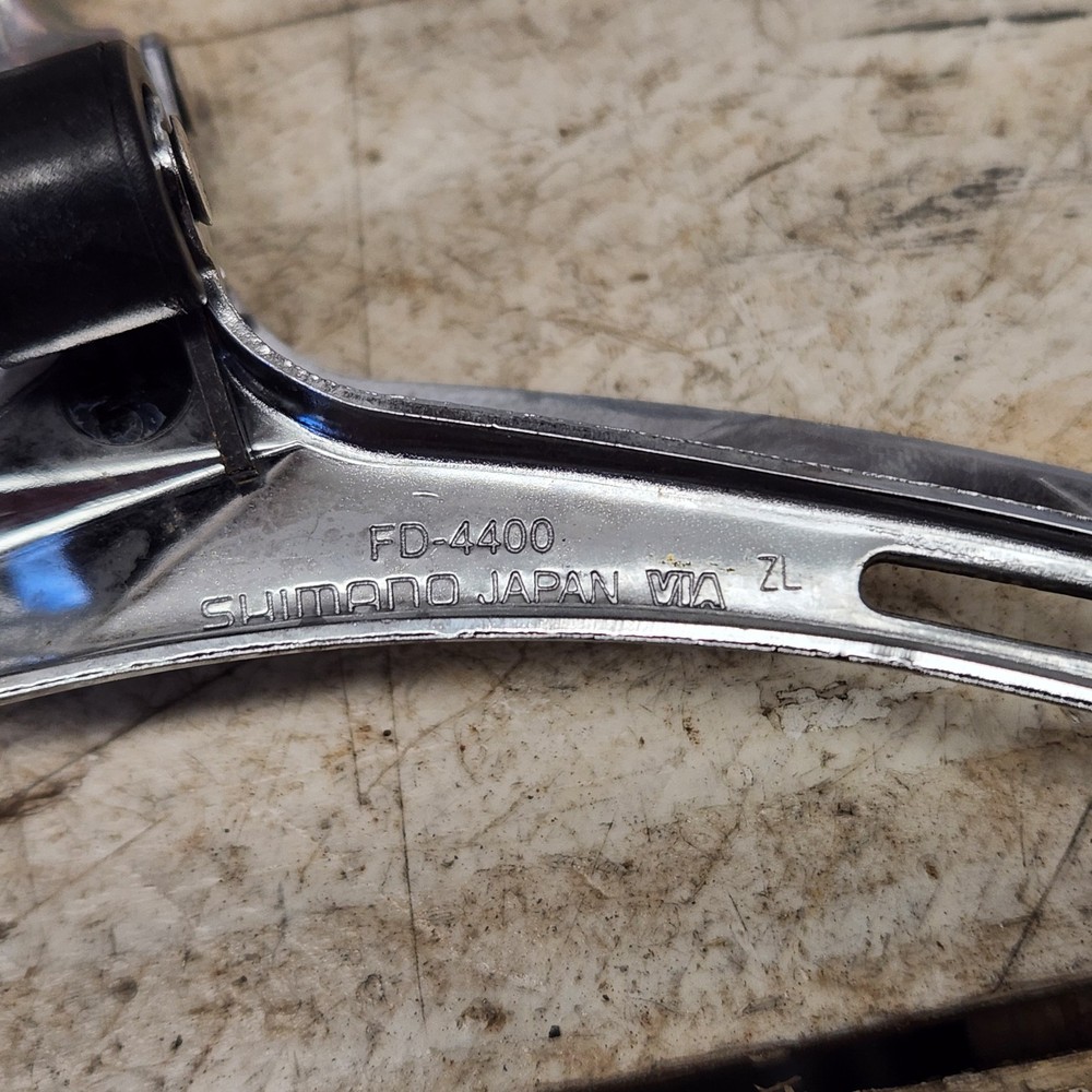 2004 Shimano Tiagra FD-4400 Double 2X Bicycle Front Clamp On 31.8 Bottom Pull