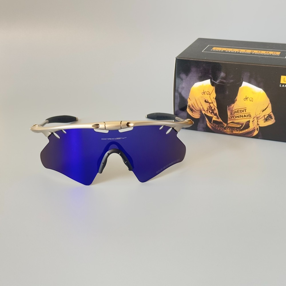 Oakley Mag X-metal Frame Silver Frames / Blue Lenses New