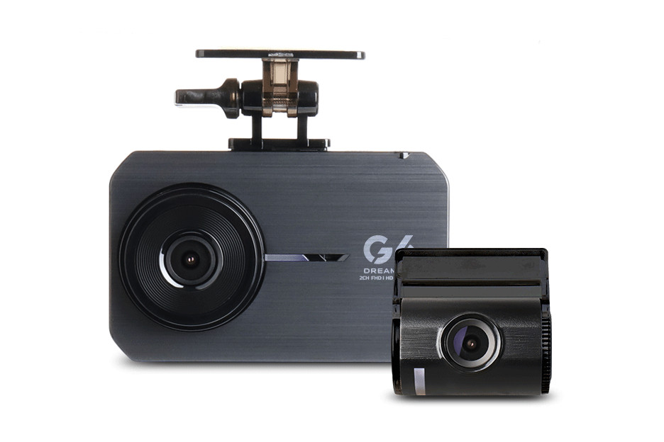 G6 Gnet Dashcam - 2CH (forward & rear recording) including 32GB micro SD card