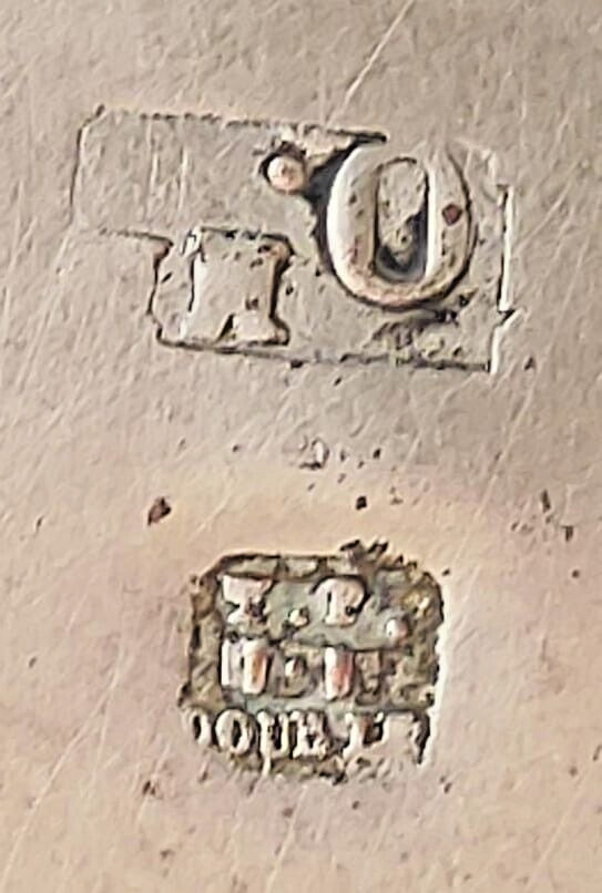 Old Cup brass with outside silver & inside gold polish, marked
