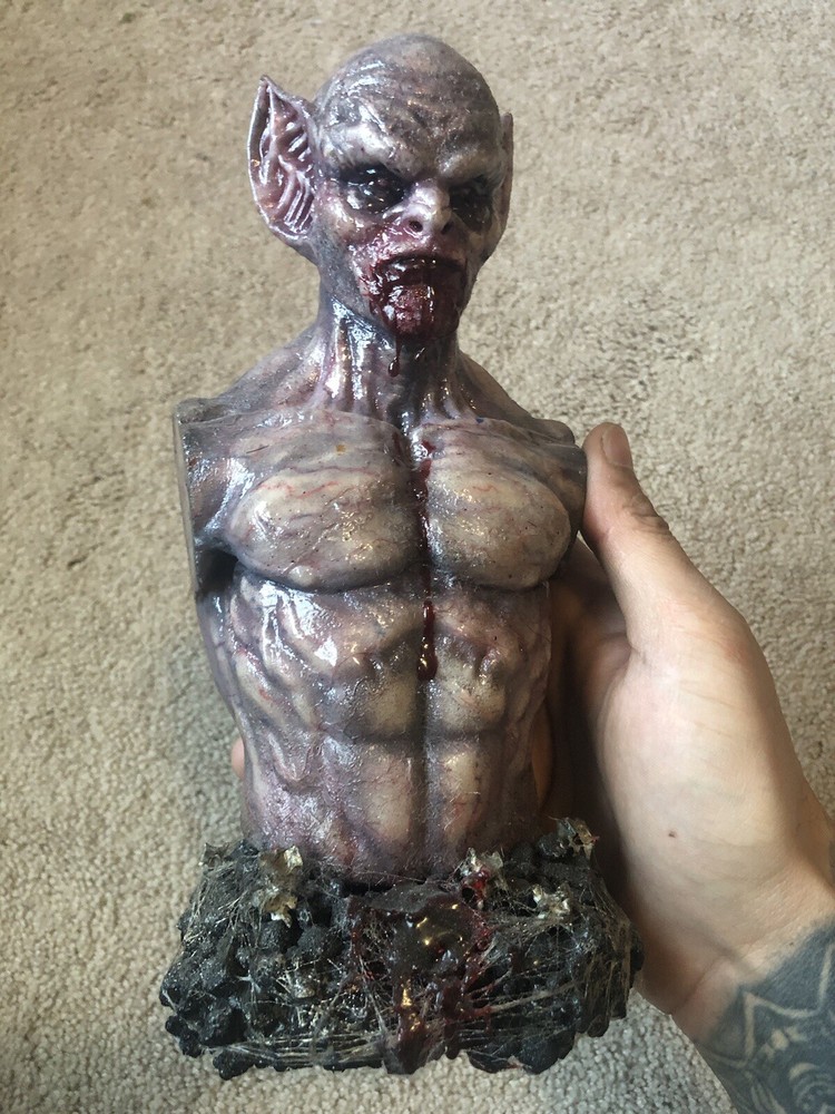 Hand Painted Dracula Vampire Bust