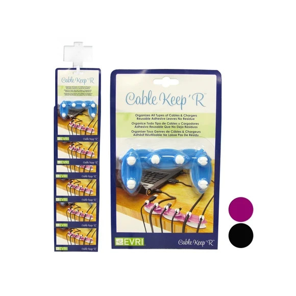 6  Tweet Cable Keep'R Clip Strip Adjustable