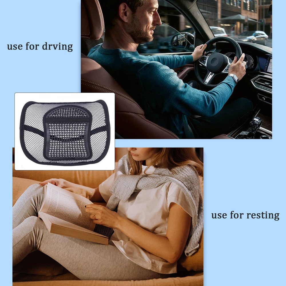 Ochine Lumbar Support with Breathable Mesh, Mesh Back Support, A
