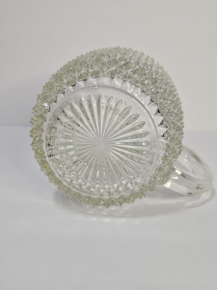 Vintage Indiana Glass Co Diamond Point Pattern Pitcher 52oz