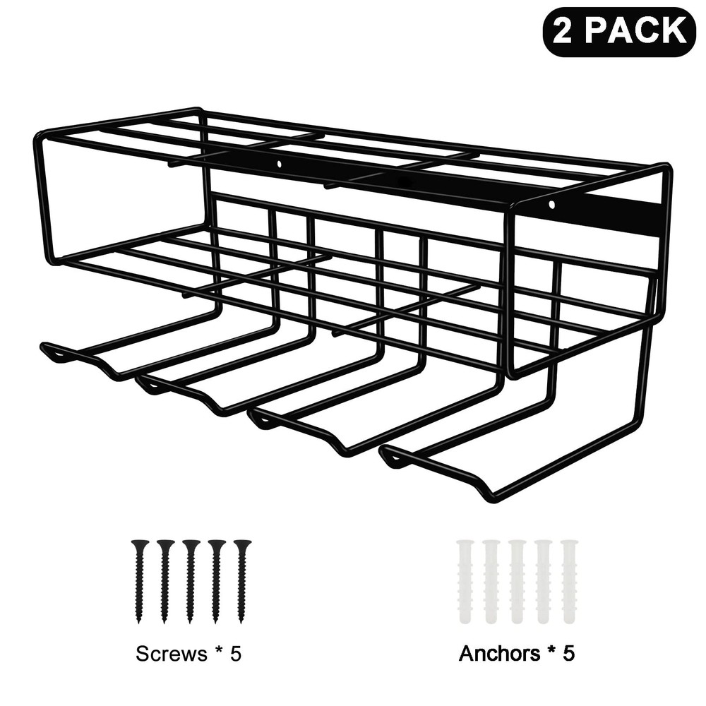 2 in 1 Large Power Tool Organizer Drill Holder Wall Mount Tool Storage Rack a...