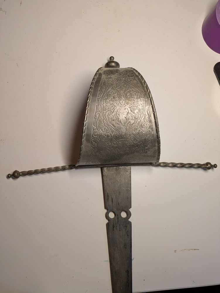 Rare Ornate Main Gauche Left Hand Dagger
