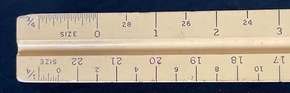 K&E Wooden 12 Inch Triangular Drafting Ruler – Star Quality 8895 | FREE S&H