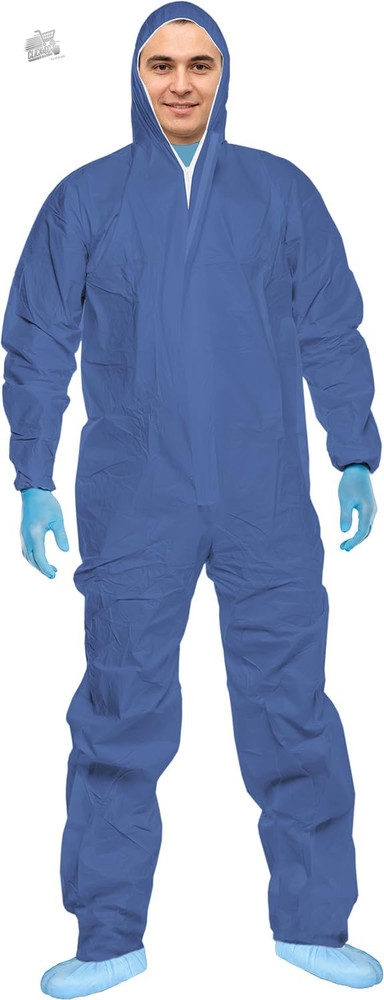 Coverx Hooded Work Suit - Disposable Protective Work Suit - Co