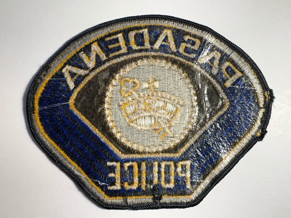 Pasadena California Police Patch